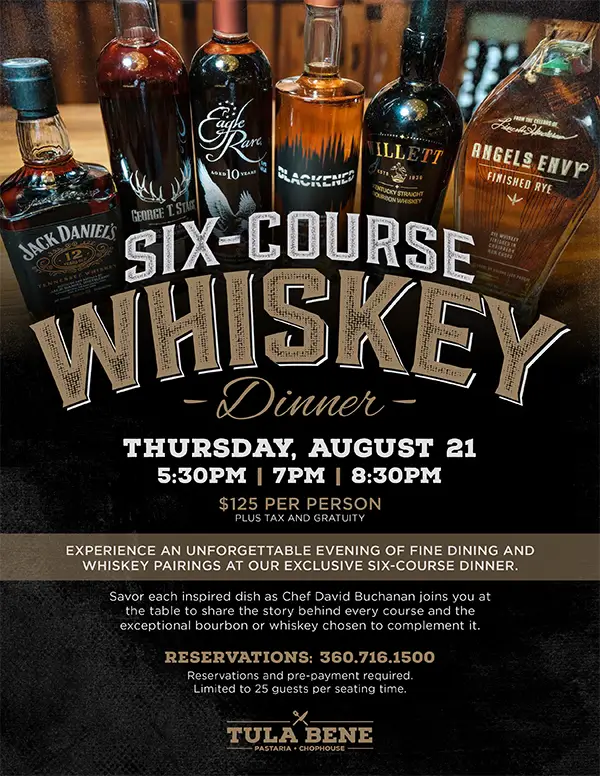 Six course Whiskey Dinner