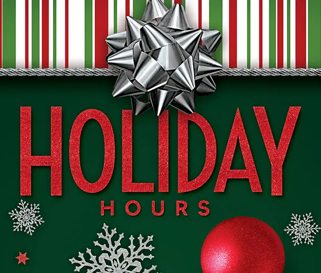 Holiday hours